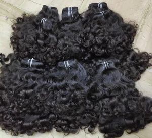 Extensiones de ondas corporales alineadas con cutícula Virgen sin procesar Estilos de encaje rizado recto Suministro a granel de cabello humano indio negro tejido - Product Image 3