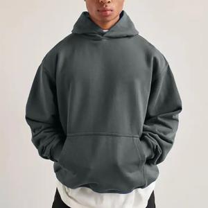 Sweats à capuche pour hommes Sweatshirts Streetwear unisexe de haute qualité col rond à manches longues col rond uni hommes sweat à capuche surdimensionné - Product Image 5