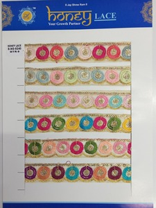 Encaje bordado Premium con patrón floral Encaje bordado suave para vestidos de novia y velos - Product Image 4