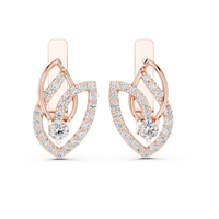 Pendientes Elegantes de Diamantes de 0.546 CT, Brillo Brillante, Cultivados en Laboratorio, Oro Sólido de 10K-22K, Certificados por IGI, Pendientes Finos para Uso Diario