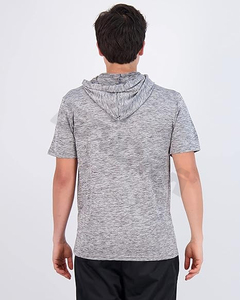 Men's Casual Lightweight Poplin Knitted <b>T</b>-<b>Shirt</b> Pullover Hoodie with <b>Long</b>/Short <b>Sleeves</b> Breathable for Workouts and Outings - Product Image 3