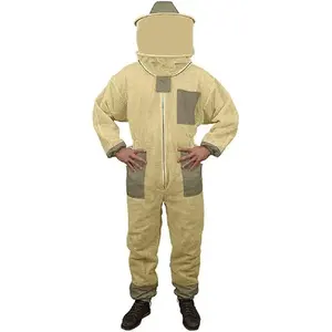 Setelan pakaian badan Beekeeping semua uji coba pakaian seragam lebah madu memakai kain terbaik OEM