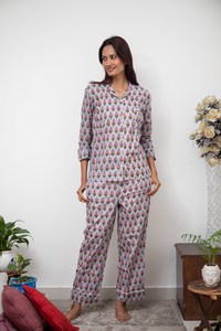 Chemise de nuit pour femmes 100% coton à bretelles spaghetti avec taille élastique et manches courtes, séchage rapide et respirante - Product Image 4