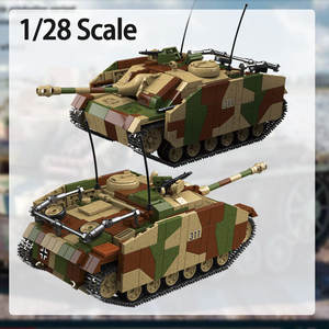 1058pcs 1/28 Échelle Plastique Modèle Collection Army StuG Lll Ausf.G. Ensembles <span class=keywords><strong>de</strong></span> blocs <span class=keywords><strong>de</strong></span> construction <span class=keywords><strong>de</strong></span> <span class=keywords><strong>soldats</strong></span> <span class=keywords><strong>de</strong></span> véhicules militaires allemands Tank Ww2 - Product Image 3