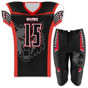 Maillots de football américain personnalisés à la mode, dernière conception, vente chaude, avec ensemble de pantalon, uniformes de football américain personnalisés à bas prix - Product Image 4