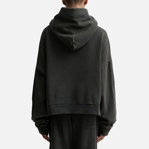 Sudadera con Capucha Extra Grande para Hombre, de Felpa Gruesa, Tejida, 100% Algodón, Estilo Vintage, con Estampado Personalizado de Letras Invernales y Bolsillo - Product Image 4