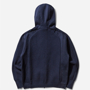 Sweat à capuche zippé respirant pour homme, personnalisé, collection hiver 2025, en polaire polyester à motif uni, avec logo imprimé numériquement, en sergé - Product Image 2