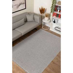 Alfombra Moderna Beige Ecoloop EC003 de Netline Home Depot, 100% Poliéster, Antideslizante, Fácil de Limpiar, Duradera para Dormitorio y Estudio - Product Image 1