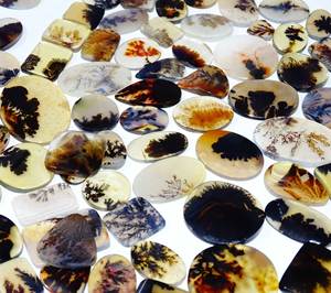 Shazar หินโมรา dendritic อัญมณี Cabochon หินอัญมณีรูปทรงผสมขายส่งและอัญมณีดีสำหรับใช้ทำเครื่องประดับ - Product Image 3