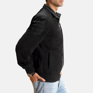 Chaqueta de invierno Premium para hombre Estilo inigualable y comodidad con lana interior Easy Fit Best Bomber Look Chaqueta de ante - Product Image 2