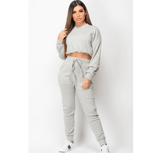 Top corto con cordón y mallas de manga larga, camisa de lana para mujer, ropa deportiva para gimnasio, personalizada, último invierno 2024 - Product Image 3