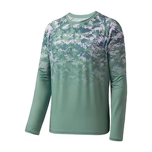 Camisas de pesca para hombre de talla grande superventas último estilo UPF 50 transpirable y cómodo desgaste de pesca al por mayor - Product Image 4