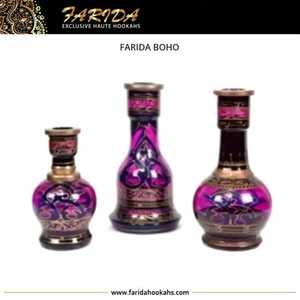 2023 Boho Vintage Custom Hookah Jarrones Creativo Pintado a mano de vidrio de colores Técnicas de laca artística para fumar - Product Image 2