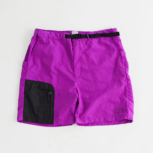 Gran oferta, pantalones cortos informales de nailon 100% para hombre, cintura elástica, rompevientos, patrón sólido, punto brillante, cintura media con un bolsillo - Product Image 3