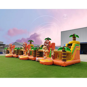 Castillo Inflable Comercial con Diseño de León, Trampolín de PVC con Tobogán, Combinado para Niños, Cama Elástica para Exteriores - Product Image 3