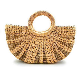 Bolsos de mano de jacinto de agua de venta directa del proveedor, bolsos de mano tejidos de buena calidad - Product Image 1