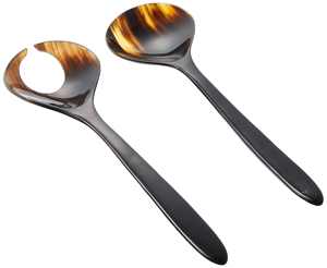 ROYAL ARTISANS Cuillères en corne de buffle de couleur naturelle faites à la main et brillantes Cadeaux d'affaires de l'Inde - Product Image 3