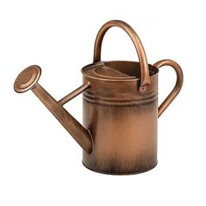 อุปกรณ์รดน้ำโลหะทาสีน้ำตาลสามารถรดน้ำโลหะได้อย่างทนทานสำหรับปลูกต้นไม้บ้านใช้ทำสวน - Product Image 1