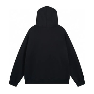 Sudadera con Capucha Extra Grande de Hip-hop para Hombre, Bordado 3D, 100% Algodón, Tejido de Punto, Patrón de Letras, Estilo Casual, Deportivo y Urbano - Product Image 3