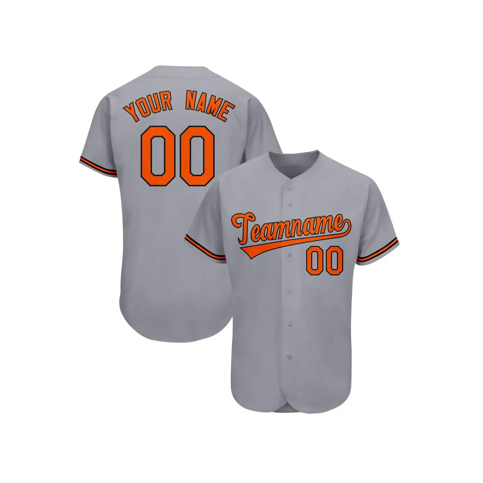 Button Up Baseball Jersey Shirt Top Kwaliteit Aangepaste Mens Korte Mouwen Honkbal & Softbal Wear Custom Made Team Naam Unisex