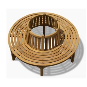 Sillas de Restaurante, Material Principal Madera de Teca Antigua Sólida, Diseño Semicircular, Resistentes y Duraderas - Product Image 6