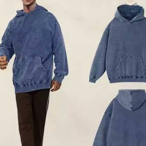 Sudadera con capucha de gran tamaño para hombre, informal de algodón Vintage Sudadera con capucha, sudaderas básicas holgadas a la moda, diseña tu propia Sudadera con capucha - Product Image 5