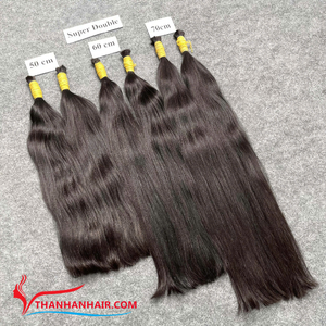 Venta al por mayor de cabello natural virgen extensiones de cabello humano vietnamita cabello humano a granel para trenzar estilo recto - Product Image 5