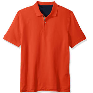 Lona de alta calidad para camiseta Polo para hombre Último diseño Casual Street Wear Patrón sólido Precio - Product Image 1