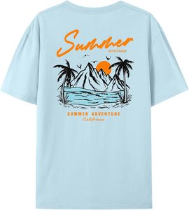 T-shirt à manches courtes pour homme, col rond, couleur personnalisée, impression numérique, tricot lourd, coupe régulière, écologique, séchage rapide, respirant - Product Image 2