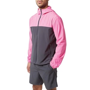 New Arrival <b>Men</b> Windbreaker Tracksuit Set Printed Nylon Zip Up <b>Jacket</b> & Shorts 2 Piece Sportswear Plus Size Custom OEM Wholesale - Product Image 1