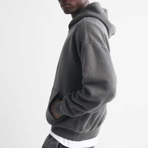 Custom Acid Wash Eco-Friendly Pullover Hoodie Oversized Streetwear Boxy Crop <b>Sweat</b> Suit 2 Piece Set Unisex Tracksuit Heavyweight - Product Image 4