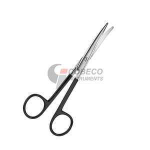 กรรไกรผ่าตัดขนาดเล็กสำหรับตัดกระจกตา ปลายแหลมคม ทำจากสแตนเลส เครื่องมือผ่าตัดที่มีความแม่นยำ โค้ง สามารถนึ่งฆ่าเชื้อได้ - Product Image 3