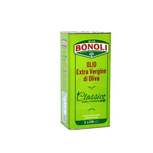 Bonoli Classico Aceite de Oliva Virgen Extra Lata de 5L Fresco y Prensado en Frío para Cocinar y Condimentar Aceite de Fruta Il Classico