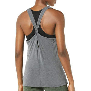 Camisetas sin Mangas Casuales para Mujer de Primera Calidad, Secado Rápido, Transpirables, Cómodas para el Gimnasio, Colores Personalizados, Diseño Sólido, Venta al Por Mayor, Spandex - Product Image 3