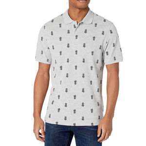 เสื้อเชิ้ตแขนสั้นผู้ชายผ้าคอตตอนทั่วไปมีกระเป๋าพิมพ์ลายแฟชั่นป้องกันรอยยับ - Product Image 2