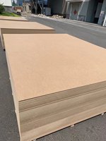 Panneau de fibres de bois dur MDF à densité moyenne de taille personnalisée pour meubles Panneaux de bois MDF mélaminé