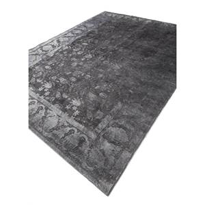 Alfombras Azalea de Lana y Seda Anudadas a Mano, Grises y Negras con Patrones Florales y Abstractos para el Hogar, Pasillo, Dormitorio y Sala de Estar -Pae-6144 - Product Image 2