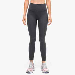 กางเกงโยคะเอวสูงเนื้อผ้านุ่มแบบเนียนสำหรับผู้หญิง กระชับหน้าท้อง ดีไซน์หลังวี ยืดหยุ่น เหมาะสำหรับออกกำลังกาย - Product Image 3