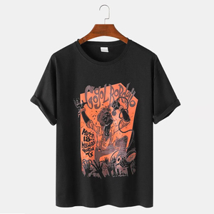 Camiseta de Cuello Redondo Ajustada para Hombre, 100% Algodón Premium, Impresión de Logotipo Personalizado, Venta al Por Mayor - Product Image 1