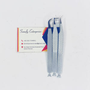 Custom <b>Tweezers</b> Powder Coated Stainless Steel <b>Eyelash</b> Extension <b>Tweezers</b> Sustainable <b>Eyelash</b> <b>Tweezers</b> with Private Label - Product Image 3