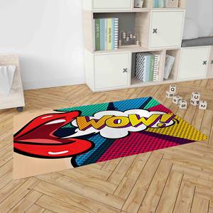 Tapis imprimé vibrant - Tapis colorés, Tapis pour chambre de fille, Tapis WOW pour femme, Tapis en chenille - Product Image 4