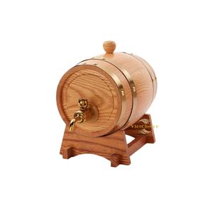 Barril de Vino de Roble Premium Hecho de Madera de Roble Natural para el Añejamiento y Almacenamiento del Vino - Product Image 1