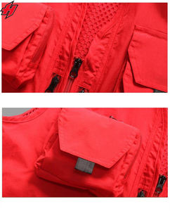 Chaleco multibolsillos para hombre, chaleco de utilidad de algodón y poliéster para exteriores, chaleco para caza, Camping, pesca, periodista - Product Image 5