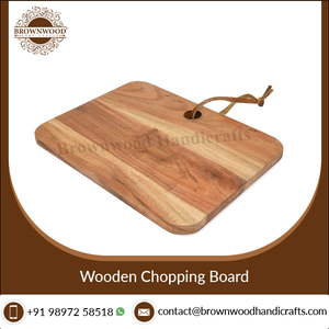 Planche à découper et à découper en bois d'acacia d'excellente qualité avec poignée en bois naturel, parfaite pour les hôtels et les restaurants - Product Image 5