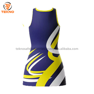 Vente en gros d'uniformes de sport d'équipe personnalisés pour femmes robes de netball avec bavoirs de netball robes confortables pour femmes OEM - Product Image 6