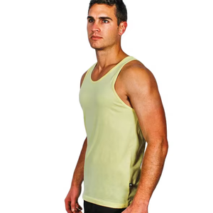Camiseta transpirable sin mangas de algodón personalizada para hombre, camiseta sin mangas para entrenamiento de culturismo, chaleco de entrenamiento para hombre - Product Image 6