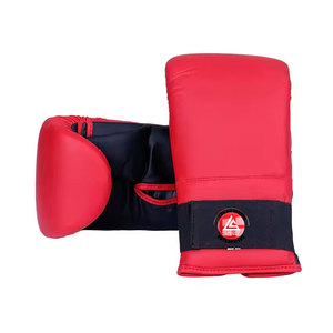 Mitaines de boxe unisexes en cuir véritable personnalisables avec évacuation de l'humidité et sangle auto-agrippante, service OEM, best-seller - Product Image 1