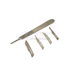 Cuchillo de mango de bisturí reutilizable de acero inoxidable para cirugía y clínicas Cuchillo de mango de bisturí quirúrgico - Product Image 1