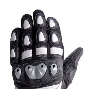 Gants de moto en cuir véritable d'hiver de haute qualité gants de moto de route de course noirs sports chauds gants de moto en plein air - Product Image 5