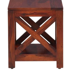 Mesa Auxiliar Contemporánea Kryss de Madera de Sheesham para Sala de Estar y Comedor, Diseño Resistente a los Arañazos - Product Image 5